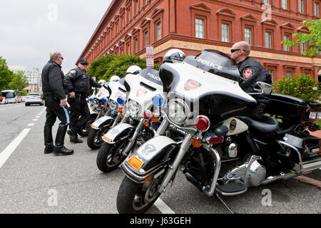 Durham, North Carolina Police Department motorcycle unit - USA Stock Photo