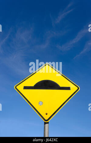 Speed Bump sign, New South Wales, NSW, Australia Stock Photo