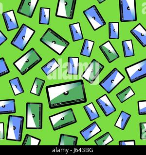 Video Player Seamless Pattern Stock Vector