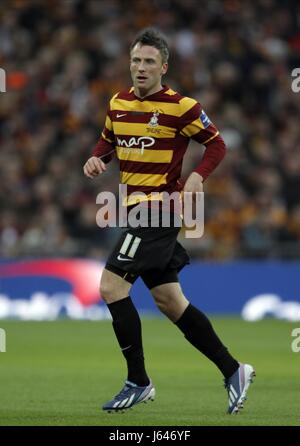 GARRY THOMPSON BRADFORD CITY FC WEMBLEY STADIUM LONDON ENGLAND 24 February 2013 Stock Photo