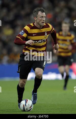 GARRY THOMPSON BRADFORD CITY FC WEMBLEY STADIUM LONDON ENGLAND 24 February 2013 Stock Photo