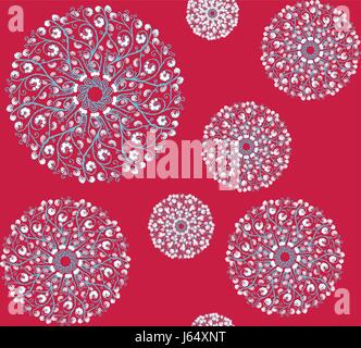 Ornamental round floral background. Stock Vector