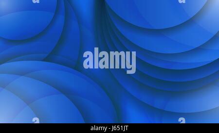 Abstract background of blue color. Curved lines. Vector illustra Stock Vector