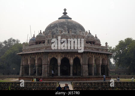 Isa Khan tomb, Humayun's tomb complex, Delhi, India on February, 13, 2016 Stock Photo