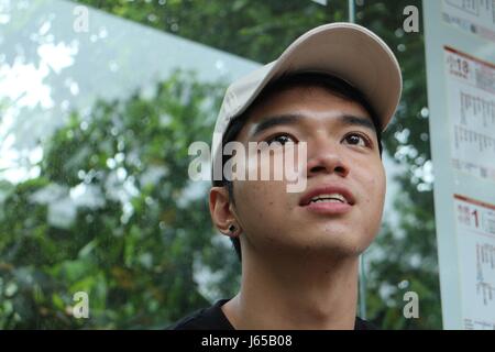 In the streets of Taipei during the day and night. Inside of the Palace museum. Taiwan Stock Photo