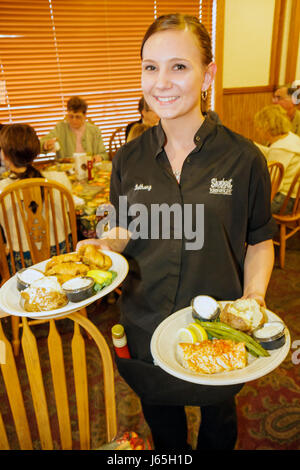 Michigan,MI,Mich,Upper Midwest,Chesaning,Showboat,restaurant restaurants food dining eating out cafe cafes bistro,cuisine,family families parent paren Stock Photo