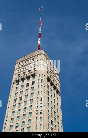 Foshay Tower at Downtown Minneapolis, Hennepin County, Minnesota, USA Stock Photo