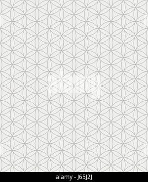 Flower of life seamless pattern, sacred geometry and esoteric symbols Stock Vector