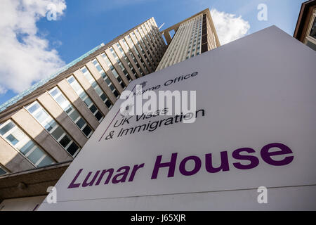 The Home Office UK Visas & Immigration Office at Lunar House in Croydon, London, UK. Stock Photo