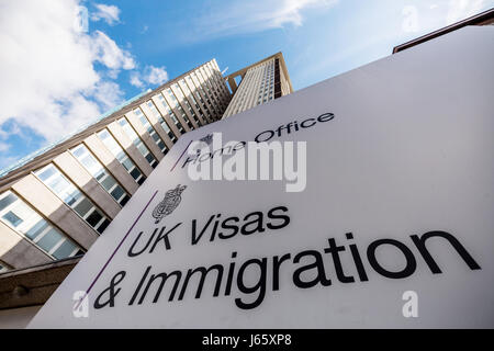 The Home Office UK Visas & Immigration Office at Lunar House in Croydon, London, UK. Stock Photo
