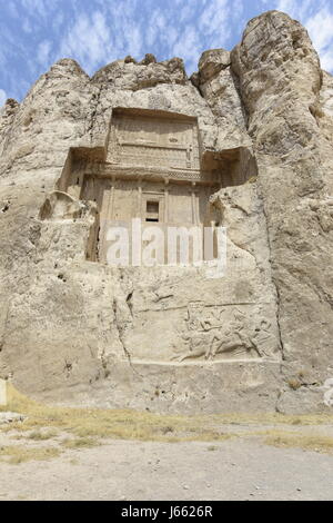 Stone tombs of the Persian Kings at Necropolis, Shiraz, Iran Stock Photo