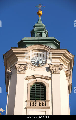 Dobó Square and the Minorite church, Eger, one of the most beautiful Baroque cities in Hungary, Europe Stock Photo