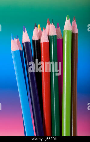 coloured progression colored pencils school educational institution ...