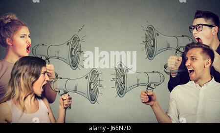 quarrel men and women Stock Photo - Alamy