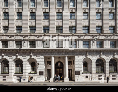 Main façade on Poultry. The Ned Hotel, London, United Kingdom ...