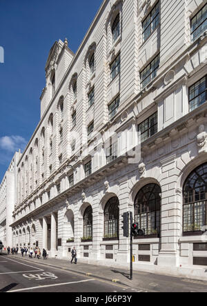 Main façade on Poultry. The Ned Hotel, London, United Kingdom ...