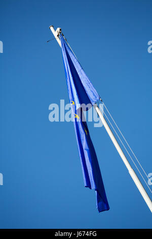 Chisinau, Moldova, EU flag Stock Photo