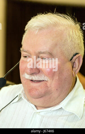 Pozna , Poland, Lech Walesa, former President of Poland Stock Photo