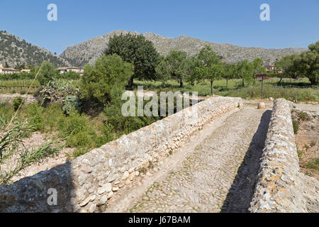 Pont Roma in Pollenca, Majorca, Spain Stock Photo