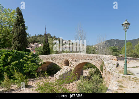 Pont Roma in Pollenca, Majorca, Spain Stock Photo