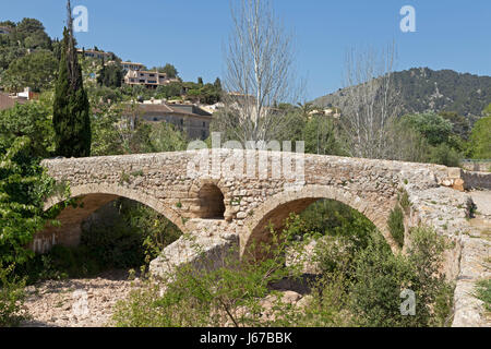 Pont Roma in Pollenca, Majorca, Spain Stock Photo