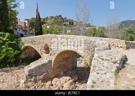 Pont Roma in Pollenca, Majorca, Spain Stock Photo