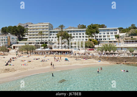 beach in Cala de Sant Vicenc, Majorca, Spain Stock Photo
