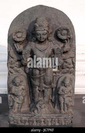 Composite image of Surya, from 10th century found in Basalt, Bihar now exposed in the Indian Museum in Kolkata Stock Photo