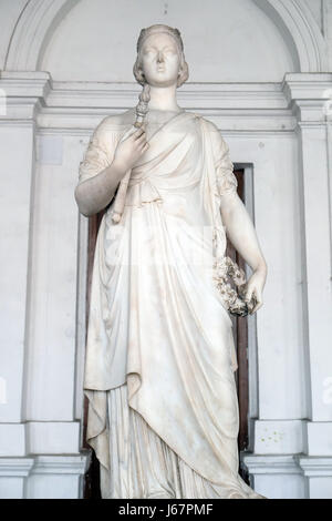 Statue of Queen Victoria, Indian Museum in Kolkata, West Bengal, India on February 09, 2016. Stock Photo