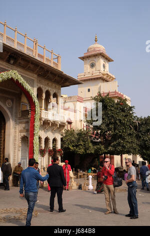 Jaipur City Palace, Rajasthan, India. Palace was the seat of the Maharaja of Jaipur Stock Photo