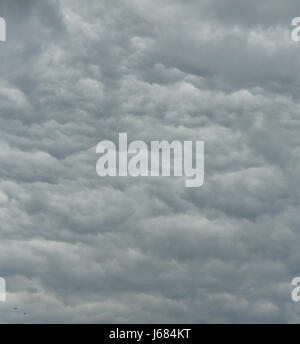 Dark gray clouds Stock Photo