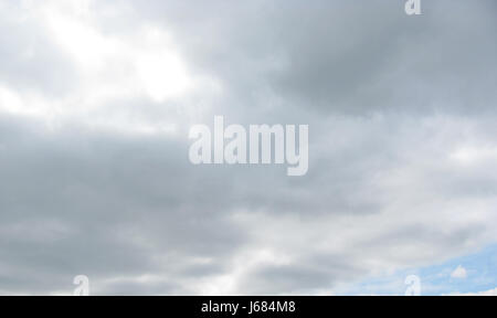 Dark gray clouds Stock Photo