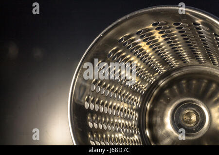 Close up of round grater Stock Photo