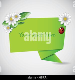 Green Eco Speech Bubble - Spring Theme, Abstract Colorful Glossy Eco Speech Bubble Concept for Web and Design Template - Illustration in Vector Format Stock Vector