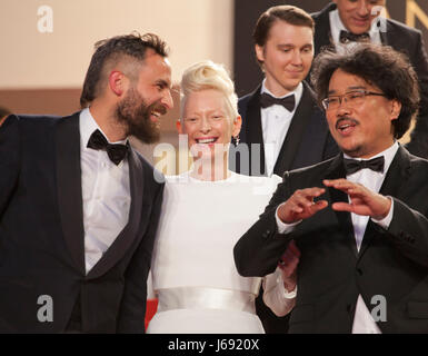 Cannes, France. 19th May, 2017. at the Okja gala screening, at the 70th Cannes Film Festival Friday 19th May 2017, Cannes, France. Photo Credit: Doreen Kennedy/Alamy Live News Stock Photo