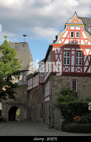 The Renaissance style Schloss Idstein, the castle in Idstein Stock ...