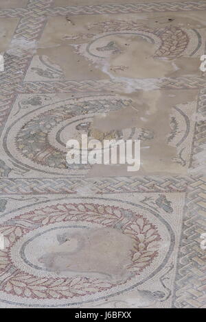 Villa Romana del Casale contains richest, largest and most complex collection of Roman mosaics in the world. It's one of UNESCO World Heritage Sites. Stock Photo