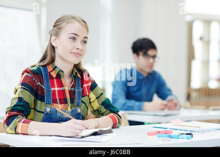 Student of university attending lecture Stock Photo