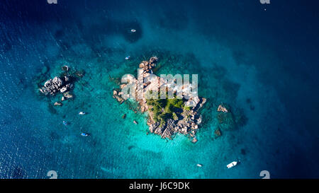 Aerial view of Ille Pierre Island, Seychelles
