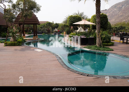 Ananta Spa and Resorts Hotel in Pushkar, Rajasthan, India, on February 17, 2016. Stock Photo