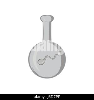 IVF icon, black monochrome style Stock Vector
