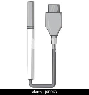 Electronic cigarette charging icon Stock Vector