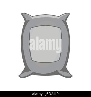 Bag of wheat icon, black monochrome style Stock Vector