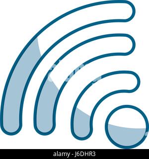 isolated flat icon of RSS  Stock Vector
