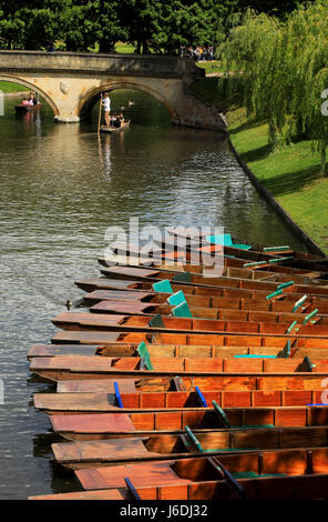 Cambridge Punts Stock Photo