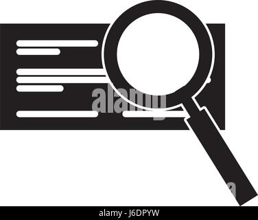 check bank with magnifying glass Stock Vector