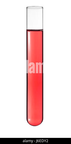 isolated medicinally medical test tube full length red pipe glass chalice Stock Photo