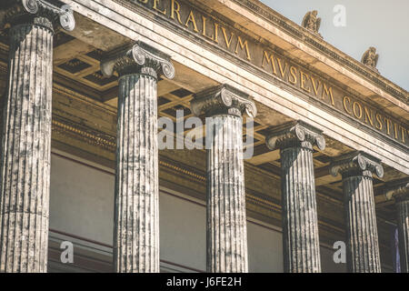 Berlin, Germany - may 19, 2017: Historic building feature of the „Altes Museum“ (german for Old Museum) on Museum Island in Berlin, German Stock Photo