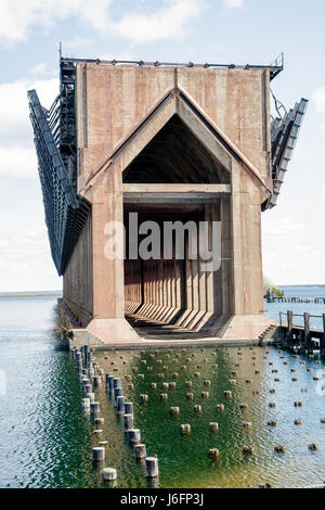 Marquette Michigan Upper Peninsula UP Lake Superior,Lower Harbor Marina,Soo Line Ore Pocket Dock,built 1931,Great Lakes,MI090514063 Stock Photo