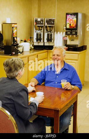 Sevierville Tennessee,Smoky Mountains,Oak Tree Lodge,adult adults man men male,woman women female lady,couple,hold hand,hands,senior seniors old citiz Stock Photo